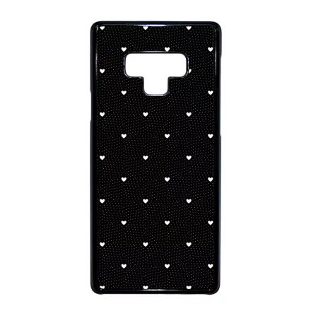 Elegáns szívecskés - BLACK - szives csajos  Samsung Galaxy Note 9 tok