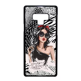 Fashion Show Girl Wild Beauty Csajos Allat mintas Samsung Galaxy Note 9 tok