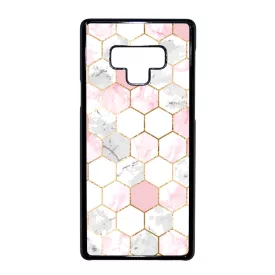 Geometric Rose Gold marvanyos marvany mintas Samsung Galaxy Note 9 tok