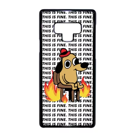 This is fine DOG kutyas meme Samsung Galaxy Note 9 tok