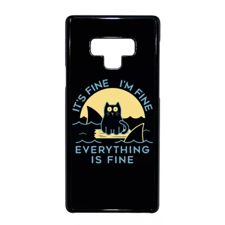 ezek csak cápák this is fine Samsung Galaxy Note 9 tok