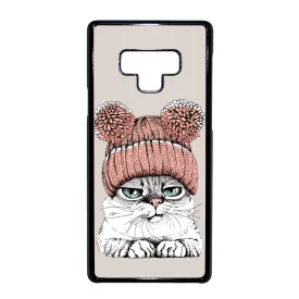 Cuki sapkás cica Samsung Galaxy Note 9 tok