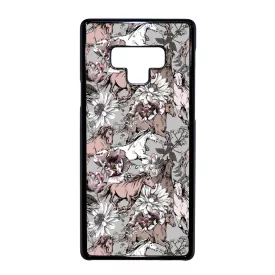 Csodaszép szürke vintage lovas mintás Samsung Galaxy Note 9 tok
