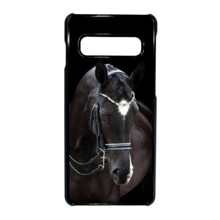 barna lovas ló Samsung Galaxy S10 fekete tok