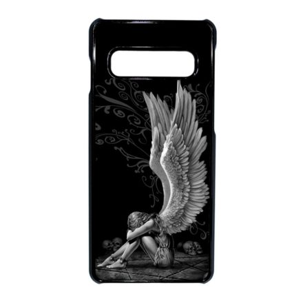 angyal angyalos fekete bukott Samsung Galaxy S10 fekete tok