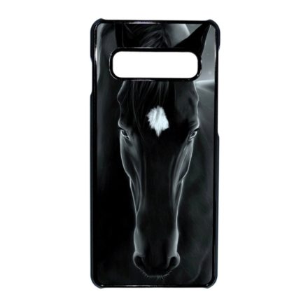 lovas fekete ló Samsung Galaxy S10 fekete tok