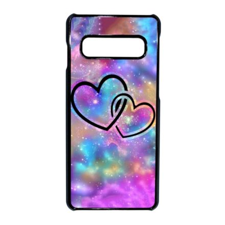 szerelem szerelmes szíves szivecskés hipster Samsung Galaxy S10 fekete tok