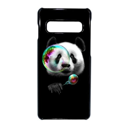panda pandás Samsung Galaxy S10 fekete tok