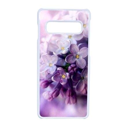 orgona tavaszi orgonás virágos Samsung Galaxy S10 fehér tok