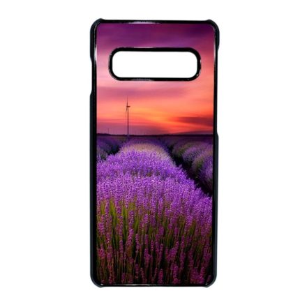 levendula levendulás levander lavender provence Samsung Galaxy S10 fekete tok