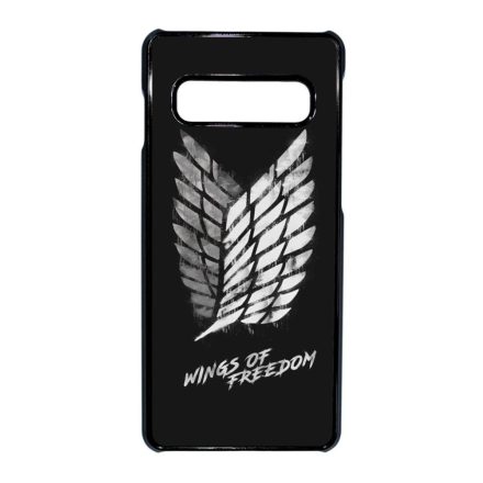 Wings of freedom Attack on titan aot Samsung Galaxy S10 fekete tok
