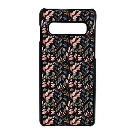 Csodaszép őszi virágmintás vintage Samsung Galaxy S10 tok