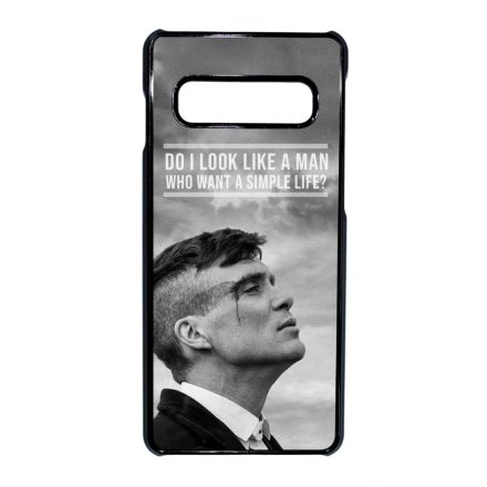 Tommy Shelby simple life idezet peaky blinders Samsung Galaxy S10 tok