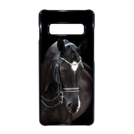 barna lovas ló Samsung Galaxy S10 Plus fekete tok