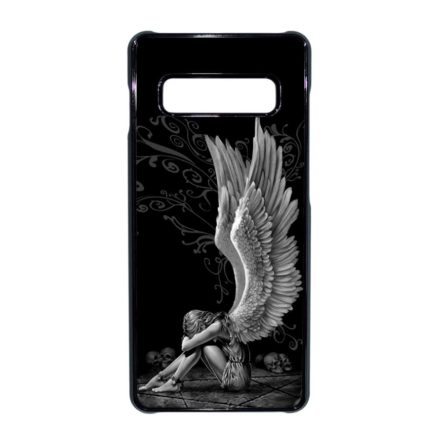 angyal angyalos fekete bukott Samsung Galaxy S10 Plus fekete tok
