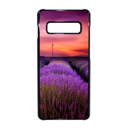 levendula levendulás levander lavender provence Samsung Galaxy S10 Plus fekete tok