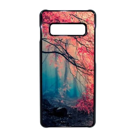 őszi erdős falevél természet Samsung Galaxy S10 Plus fekete tok