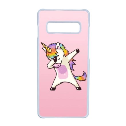 unicorn unikornis fantasy csajos Samsung Galaxy S10 Plus fehér tok