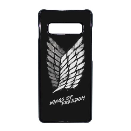 Wings of freedom Attack on titan aot Samsung Galaxy S10 Plus fekete tok