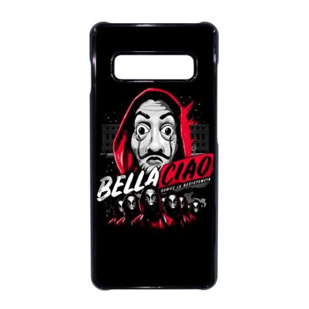 Bella Ciao ART - A Nagy Pénzrablás - la casa de papel Samsung Galaxy S10 Plus fekete tok