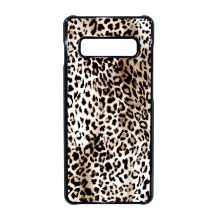 Natural Leopard Wild Beauty Animal Fashion Csajos Allat mintas Samsung Galaxy S10 Plus tok