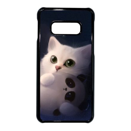 cica cicás macska macskás panda pandás Samsung Galaxy S10E fekete tok