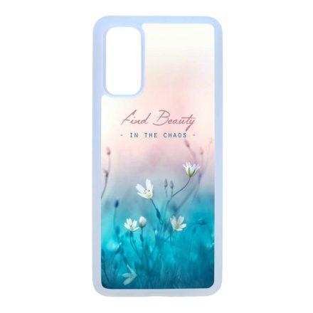 virágos tavaszi art Samsung Galaxy S20 átlátszó tok