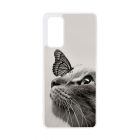 Cica és Pillangó - macskás Samsung Galaxy S20 FE tok