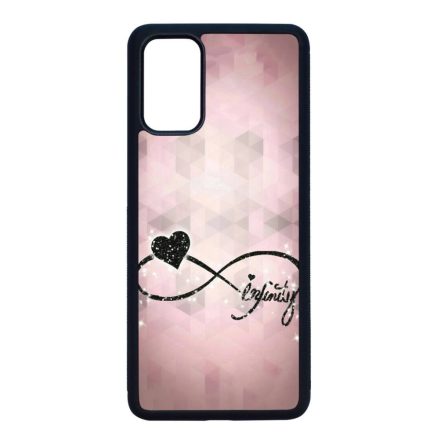 csajos lila infinity infinitis végtelen Samsung Galaxy S20 Plus fekete tok
