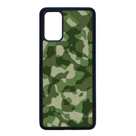 terepszin camouflage kamuflázs Samsung Galaxy S20 Plus fekete tok