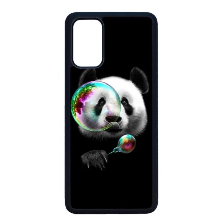 panda pandás Samsung Galaxy S20 Plus fekete tok