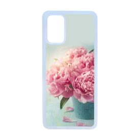 virágos tavaszi vintage rózsaszín rózsás Samsung Galaxy S20 Plus átlátszó tok