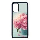 virágos tavaszi vintage rózsaszín rózsás Samsung Galaxy S20 Plus átlátszó tok