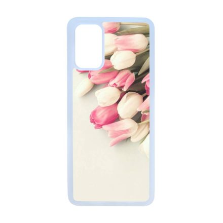 virágos tulipános tavaszi Samsung Galaxy S20 Plus átlátszó tok