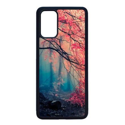 őszi erdős falevél természet Samsung Galaxy S20 Plus fekete tok