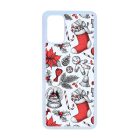 téli karácsonyi mintás textúra Samsung Galaxy S20 Plus átlátszó tok
