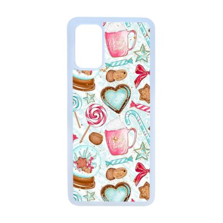 téli karácsonyi csajos mintás Samsung Galaxy S20 Plus átlátszó tok