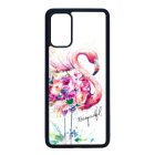 Álomszép Flamingo tropical summer nyári Samsung Galaxy S20 Plus átlátszó tok