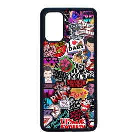 Stranger things matricabomba stickerbomb Samsung Galaxy S20 Plus fekete tok