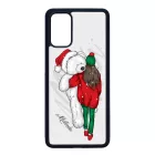 Kérd a neveddel - Lány & Maci - csajos karácsony Samsung Galaxy S20 Plus tok