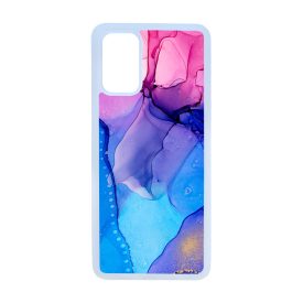 Blue Pink Gradient Ink kek rozsaszin marvanyos Samsung Galaxy S20 Plus tok