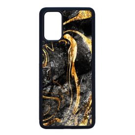 Luxury Golden Black marvanyos marvany mintas Samsung Galaxy S20 Plus tok