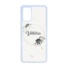 marble marvany mintas Rozsa viragos Samsung Galaxy S20 Plus tok