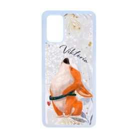 Cuki corgi kutyus - Téli mintás Samsung Galaxy S20 Plus tok