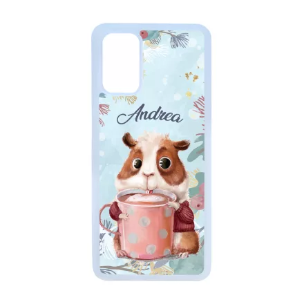 Kakaós hörcsög - Téli mintás Samsung Galaxy S20 Plus tok