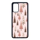 Rózsaszín karácsonyi fenyőfa mintás Samsung Galaxy S20 Plus tok