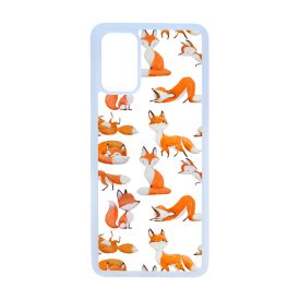 Rajzolt Róka mintás Samsung Galaxy S20 Plus tok