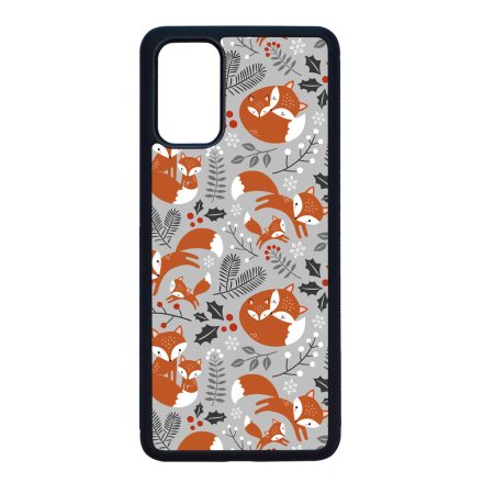 Szépséges téli róka mintás Samsung Galaxy S20 Plus tok