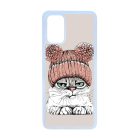 Cuki sapkás cica Samsung Galaxy S20 Plus tok