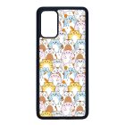 Tündéri Kawaii cica mintás Samsung Galaxy S20 Plus tok